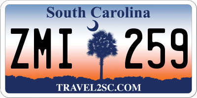 SC license plate ZMI259