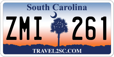 SC license plate ZMI261