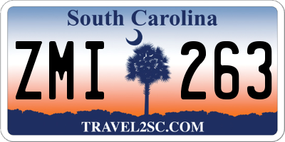 SC license plate ZMI263
