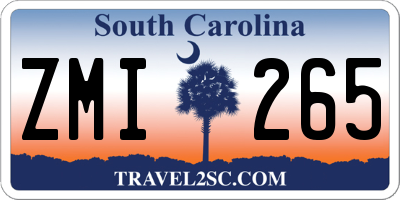SC license plate ZMI265