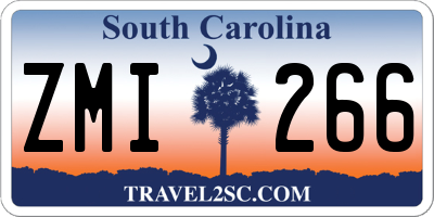SC license plate ZMI266