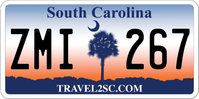 SC license plate ZMI267