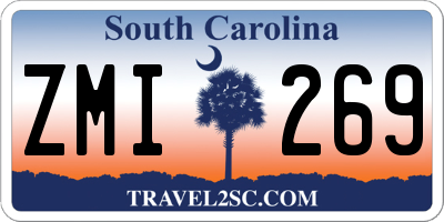 SC license plate ZMI269