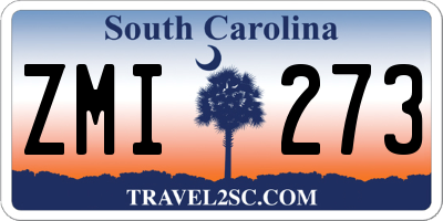 SC license plate ZMI273