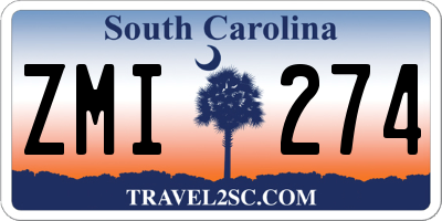 SC license plate ZMI274