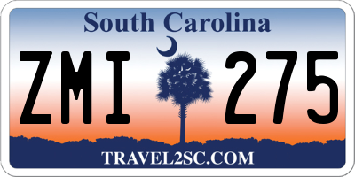 SC license plate ZMI275