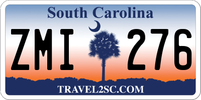 SC license plate ZMI276