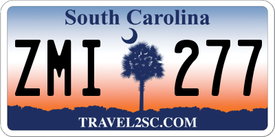 SC license plate ZMI277