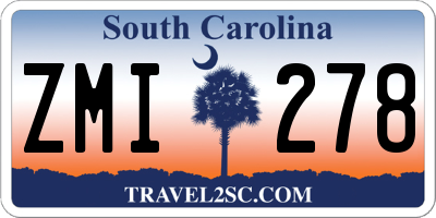 SC license plate ZMI278