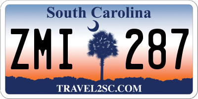 SC license plate ZMI287
