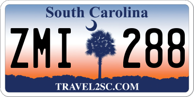 SC license plate ZMI288