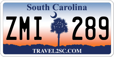 SC license plate ZMI289