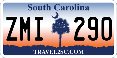 SC license plate ZMI290