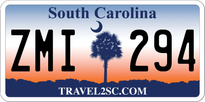 SC license plate ZMI294
