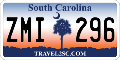 SC license plate ZMI296