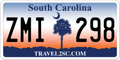 SC license plate ZMI298