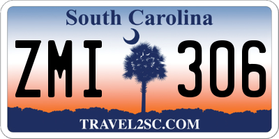 SC license plate ZMI306