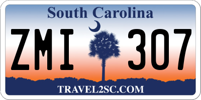 SC license plate ZMI307