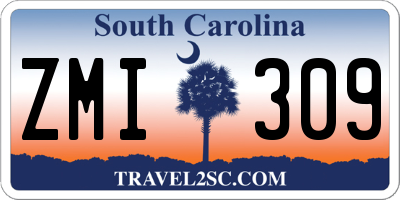 SC license plate ZMI309