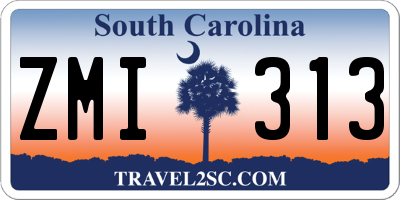 SC license plate ZMI313