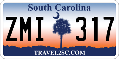 SC license plate ZMI317