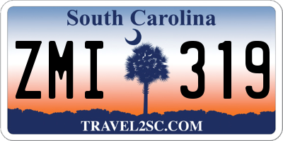 SC license plate ZMI319