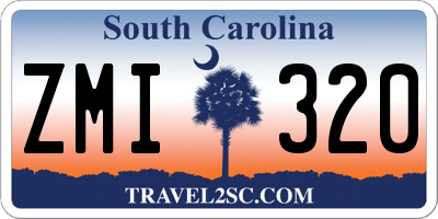 SC license plate ZMI320