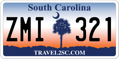 SC license plate ZMI321