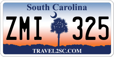 SC license plate ZMI325