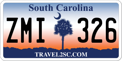 SC license plate ZMI326