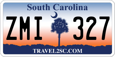 SC license plate ZMI327
