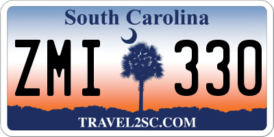 SC license plate ZMI330