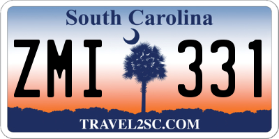 SC license plate ZMI331