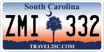 SC license plate ZMI332