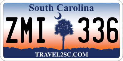 SC license plate ZMI336