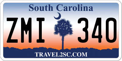 SC license plate ZMI340