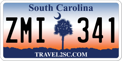 SC license plate ZMI341