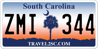 SC license plate ZMI344