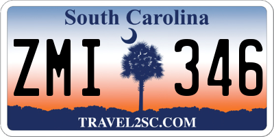 SC license plate ZMI346