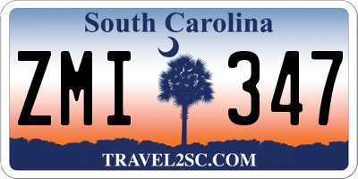 SC license plate ZMI347