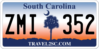 SC license plate ZMI352
