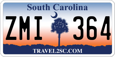 SC license plate ZMI364