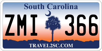 SC license plate ZMI366