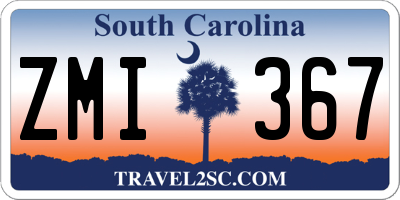 SC license plate ZMI367