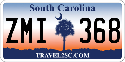 SC license plate ZMI368