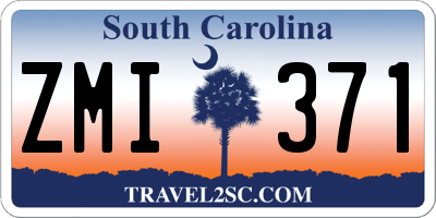 SC license plate ZMI371
