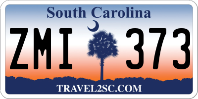 SC license plate ZMI373