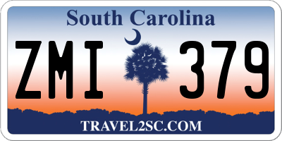 SC license plate ZMI379