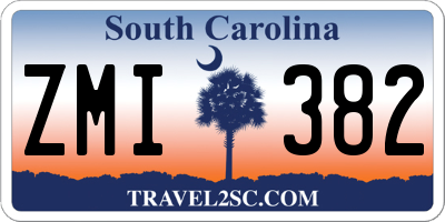 SC license plate ZMI382