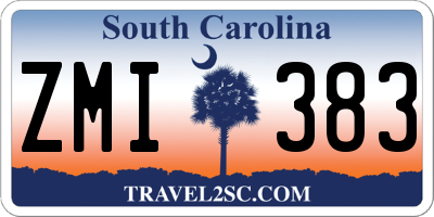 SC license plate ZMI383
